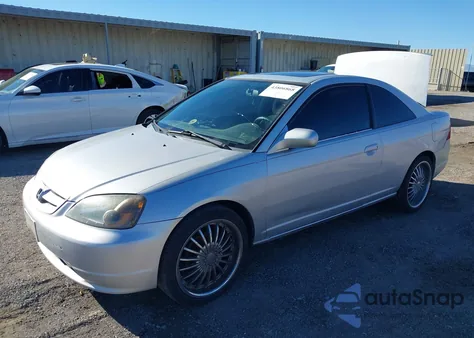 2002 Honda Civic Ex z USA, uszkodzony, nr VIN 1HGEM22012L103112